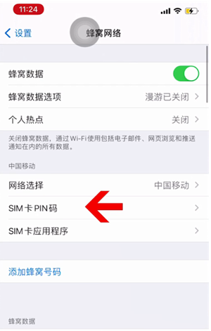 德阳苹果14维修网分享如何给iPhone14的SIM卡设置密码 